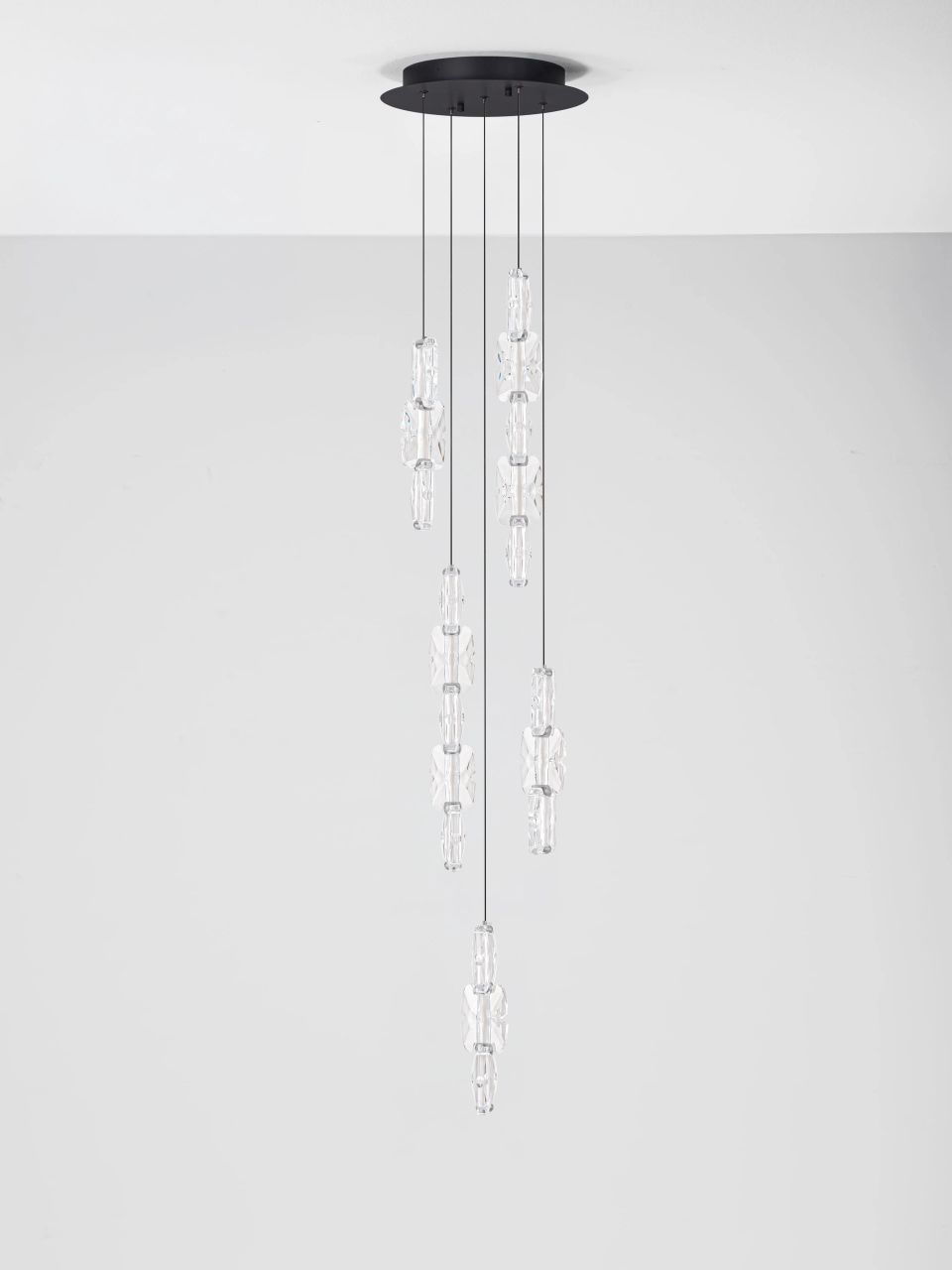 ALUME 1 black& chrome - suspensie moderna LED -LL [3]