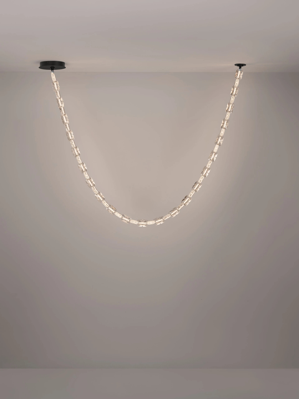 ALUME 1 black& chrome - suspensie moderna LED - linie [8]