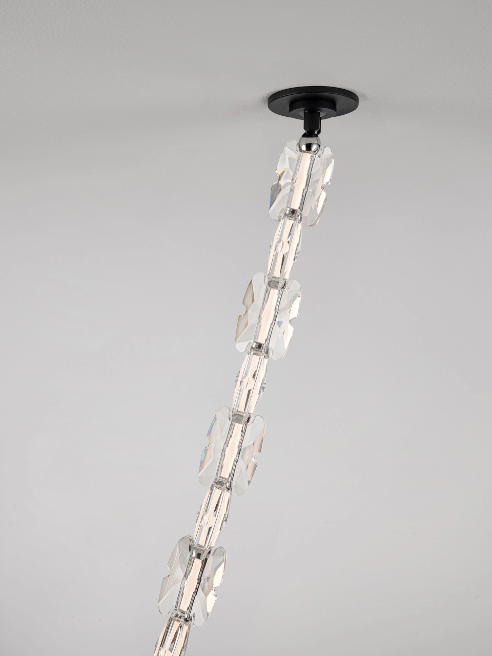 ALUME 1 black& chrome - suspensie moderna LED - linie [7]