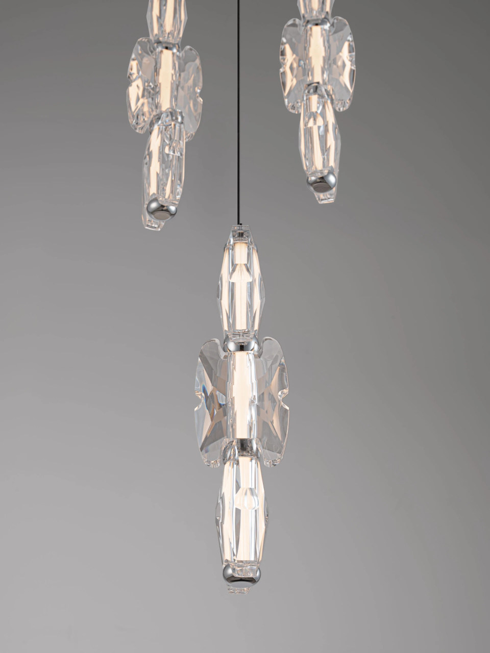 ALUME 1 black& chrome - suspensie moderna LED -LL [5]
