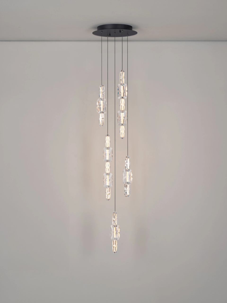 ALUME 1 black& chrome - suspensie moderna LED -LL [7]