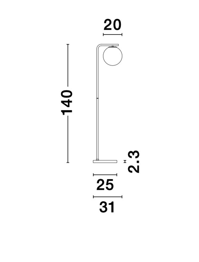 Alvarez - lampadar(Vitra)  - lampadar modern Nova Luce [7]
