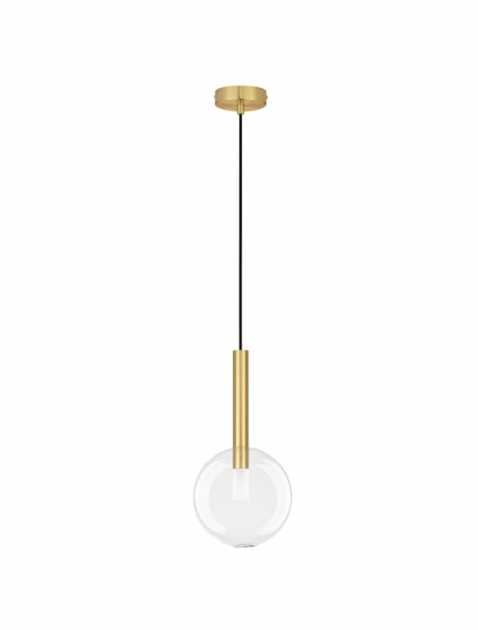 Amelia 3 suspensie moderna Sandy Gold & Clear Glass - 9028831 [2]