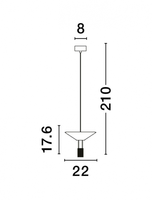 Anafi Sp1 U - suspensie moderna LED - corpuri de iluminat Nova Luce [3]
