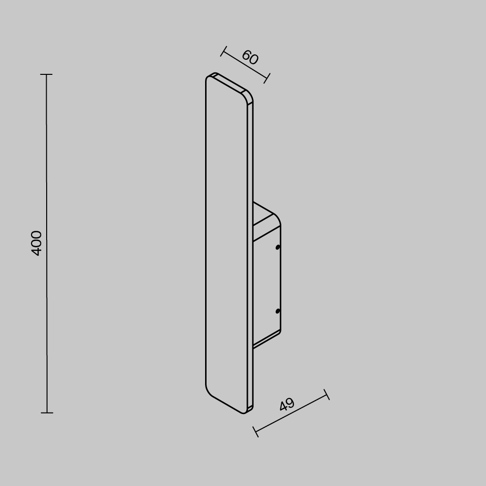 Aplică de exterior Maytoni Plano O179WL-L8BK [3]