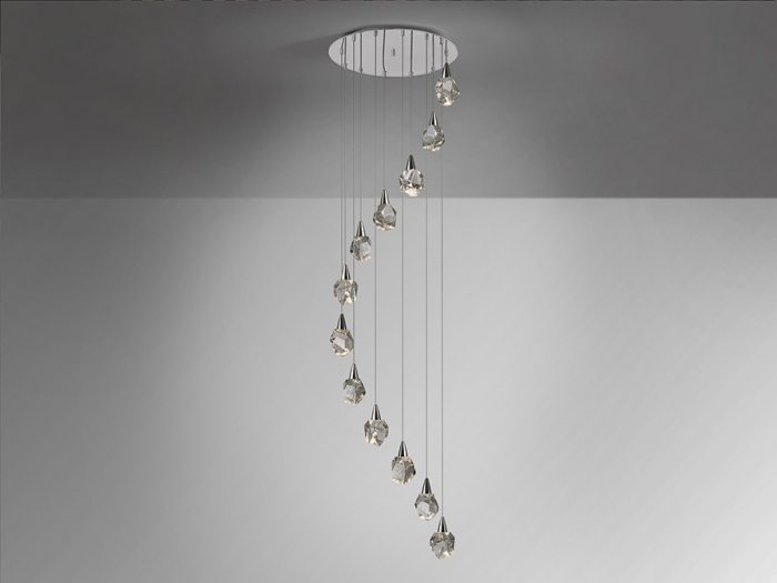 Suspensie moderna Aquaria 12L 157308 - finisaj crom - Schuller [2]