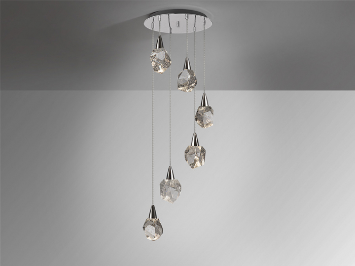 Suspensie moderna Aquaria 6L 157239 - finisaj crom - Schuller [4]