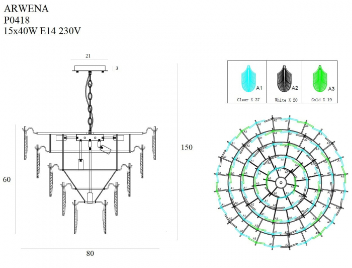 ARWENA P0418 - suspensie moderna [2]