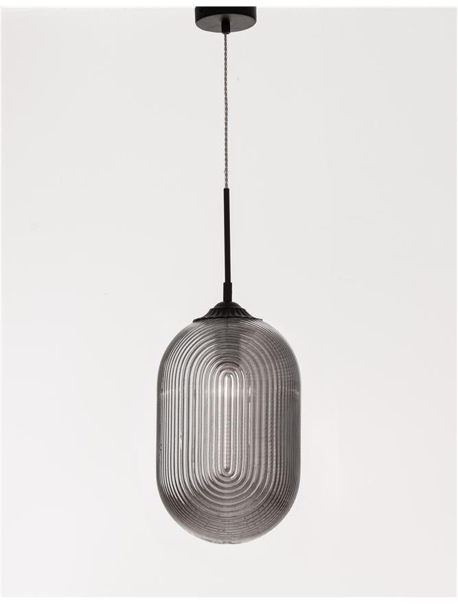 ATHENA suspensie SP1 - 9119110 - Smoky Gray Glass Matt Black Metal [4]