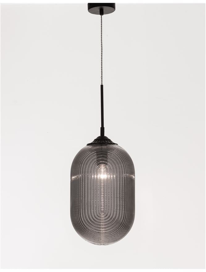 ATHENA suspensie SP1 - 9119110 - Smoky Gray Glass Matt Black Metal [5]