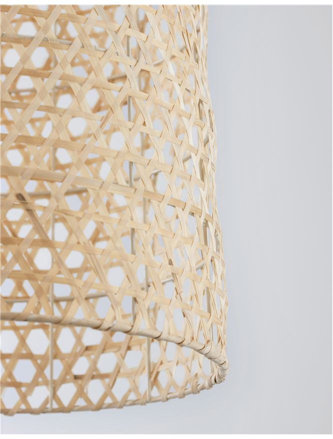 AURORA suspensie SP1 - 9586681 - Natural Bamboo Black Fabric Wire & Base [5]