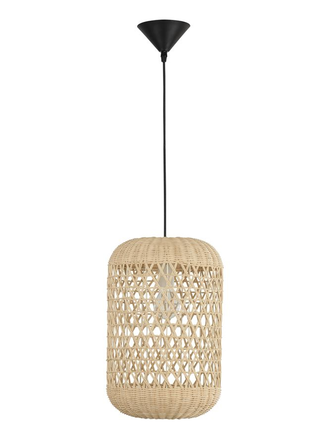 AURORA suspensie SP1 - 9587161 - Natural Ratan Black Fabric Wire & Base [2]