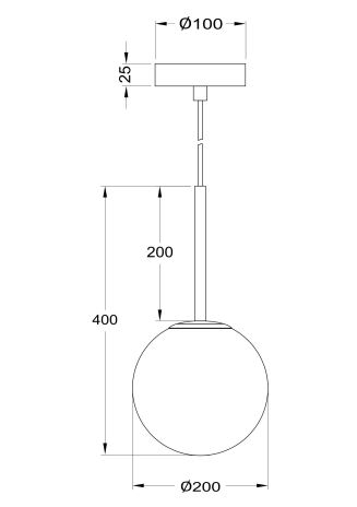 Basic Form - suspensie 1 diam 20 cm - MOD321PL-01G3 (GOLD) [4]