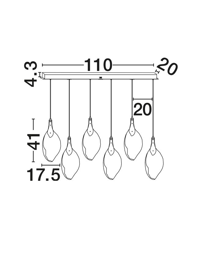 BELLINA - SP6 LINE - suspensie moderna LED 24 W [8]