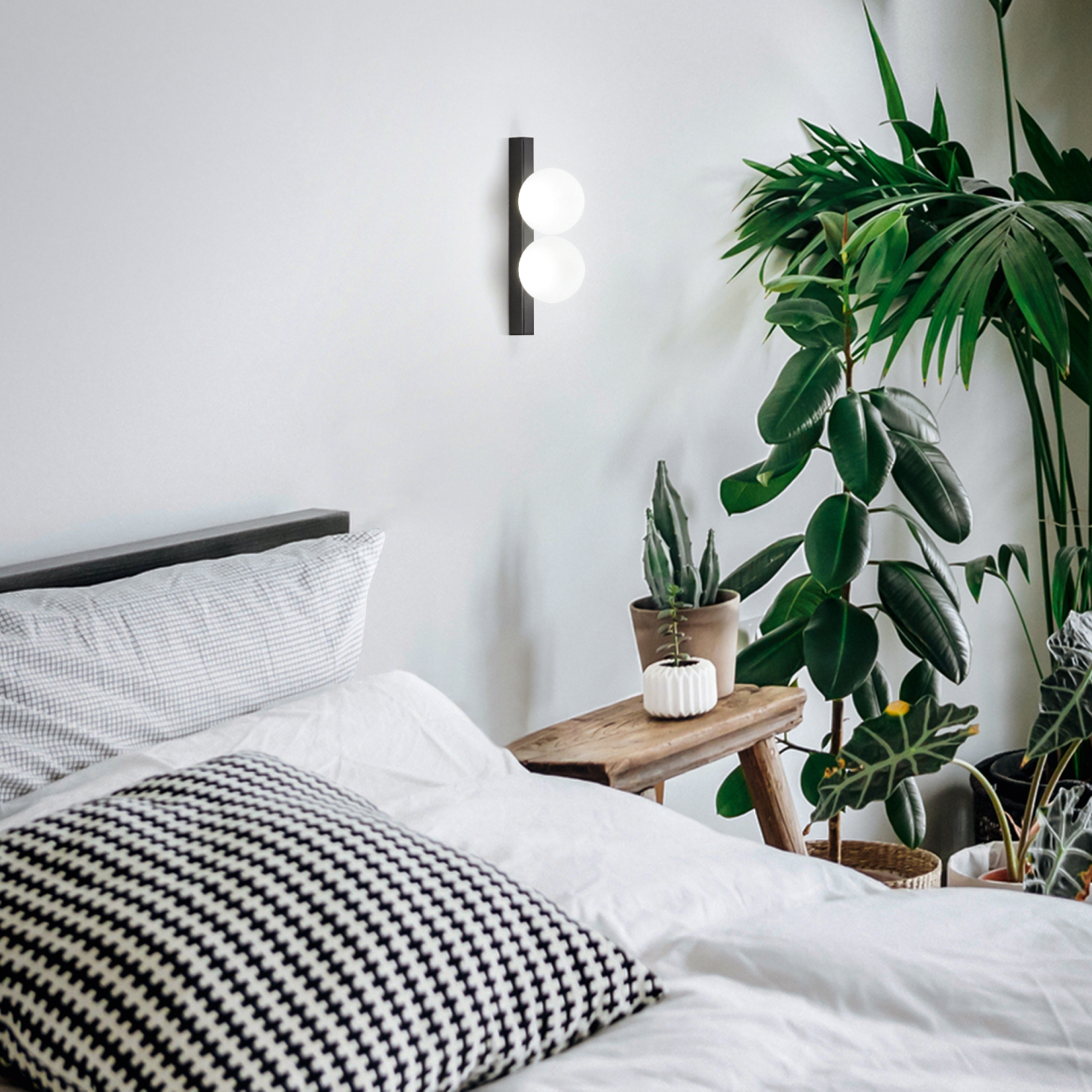 BINOMIO LED PL2 NERO - plafoniera moderna LED [3]