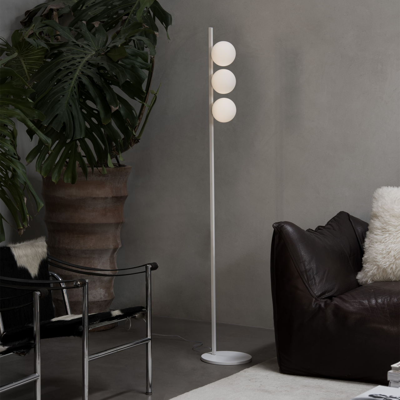 BINOMIO PT3 BIANCO - lampadar modern [2]