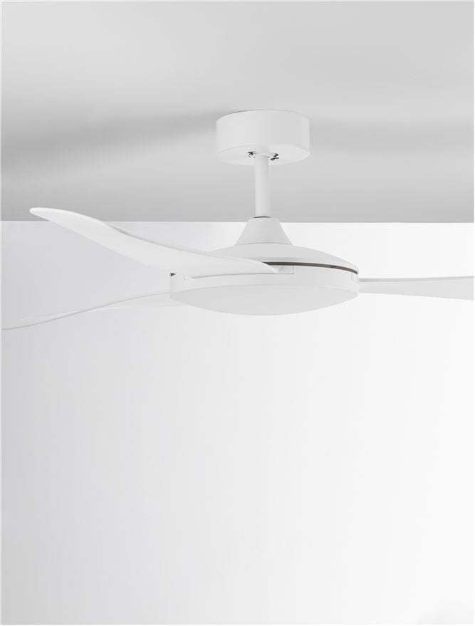 BLAIRE plafoniera - 9952360 - Aluminium Matt White & Glass 3ABS White Blades [1]