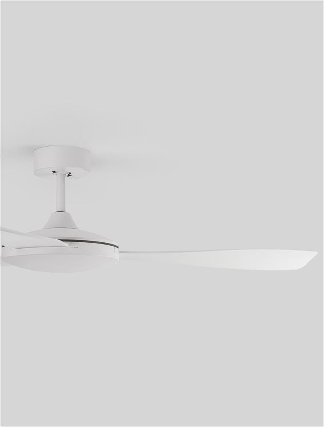 BLAIRE plafoniera - 9952360 - Aluminium Matt White & Glass 3ABS White Blades [5]