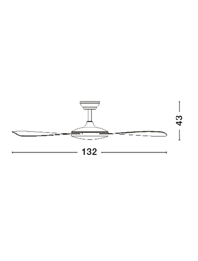 BLAIRE plafoniera - 9952365 - Aluminium Matt Black & Glass 3ABS Black Blades [6]