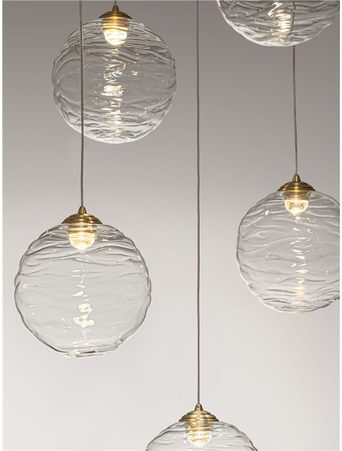 Blazik Sp5 - Brass Gold Metal & Clear Glass [5]