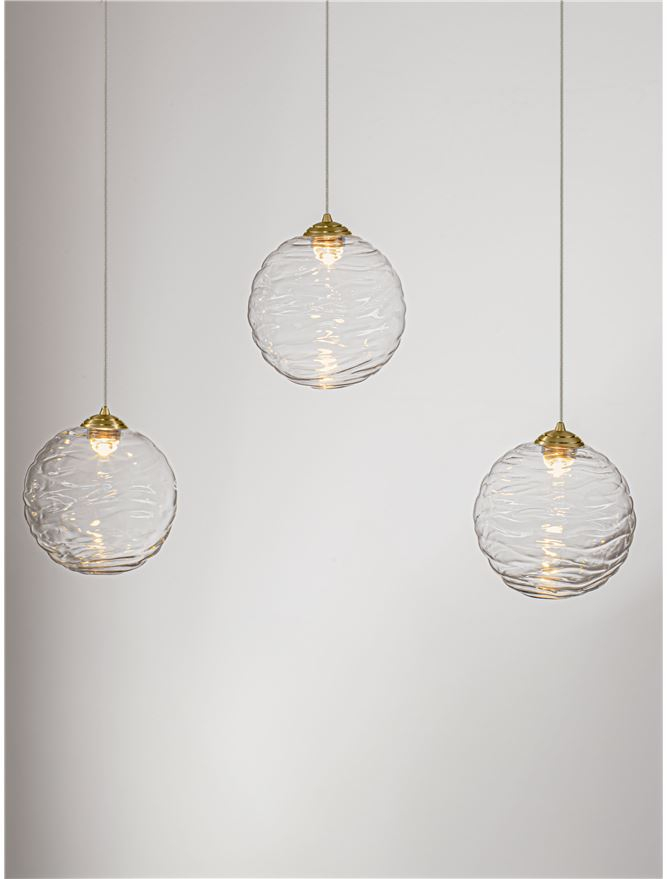 Blazik Sp5 LINE - Brass Gold Metal & Clear Glass [6]