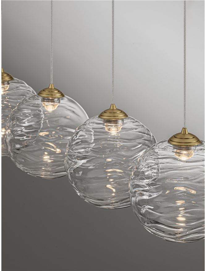 Blazik Sp5 LINE - Brass Gold Metal & Clear Glass [5]