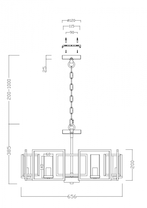 CANDELABRU CLASIC BOWI SP6 - H009PL-06G [6]