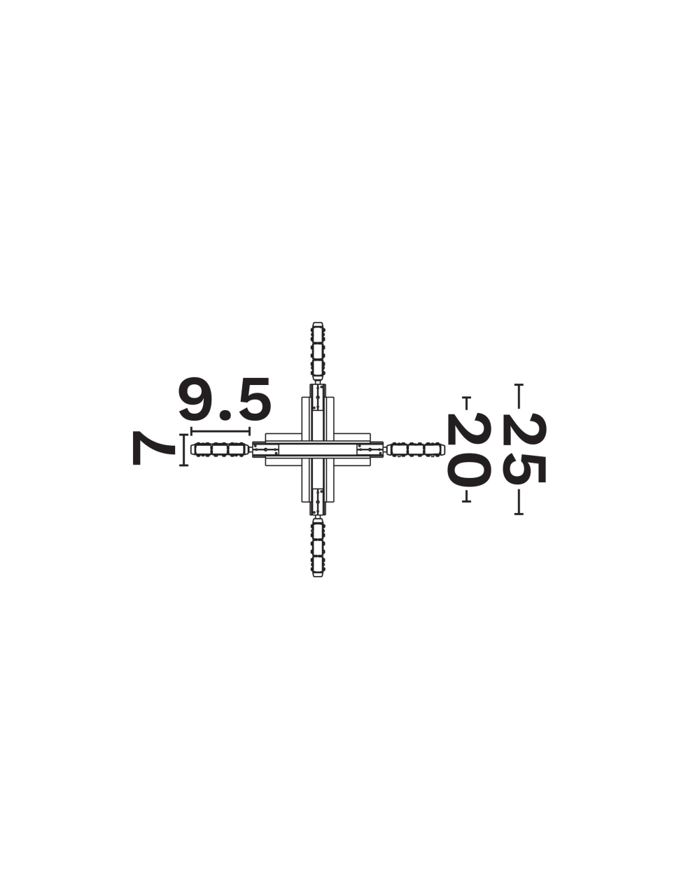 Breda Flexible Magnetic B-corner connector-Cross [2]