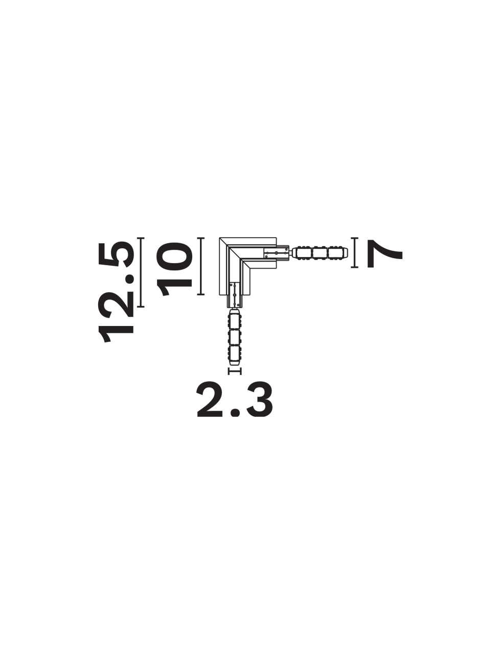 Breda Flexible Magnetic B-Horizontal 90deg connector [2]