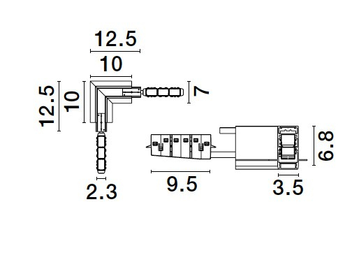 Breda Recessed - B - Horizontal 90 Connector [3]
