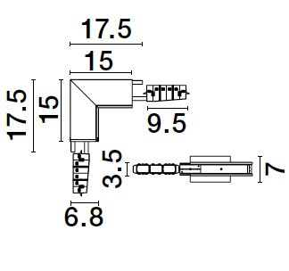 Breda Recessed - B - Vertical 90 Connector [3]