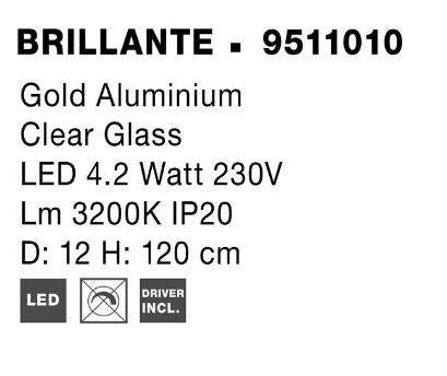 Suspensie moderna Brillante 9511010 - Nova Luce [5]