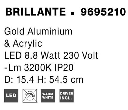 Veioza moderna Brillante 9695210 - Nova Luce [4]