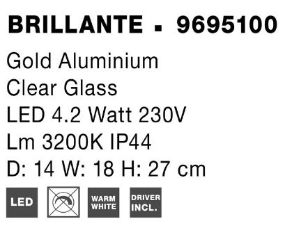Aplica moderna Brillante 9695100 - Nova Luce [3]