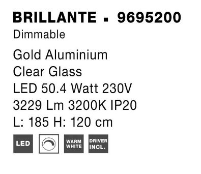 Suspensie moderna Brillante 9695200 - Nova Luce [4]