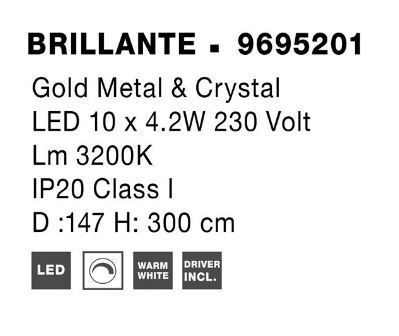 Suspensie moderna Brillante 9695201 - Nova Luce [4]