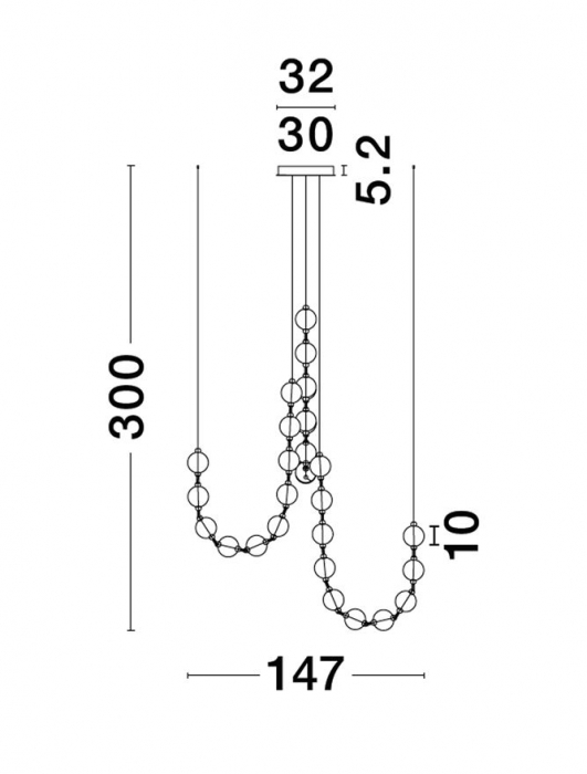 Brillante Suspensie moderna 134W Crom 9186912 [4]