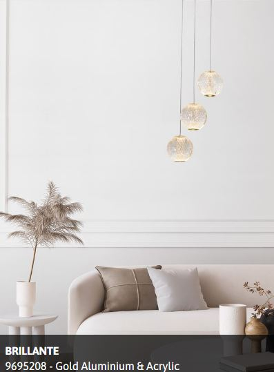 Suspensie moderna Brillante 3 brate - 9695208 - Nova Luce [5]