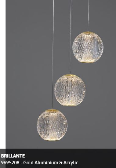 Suspensie moderna Brillante 3 brate - 9695208 - Nova Luce [2]