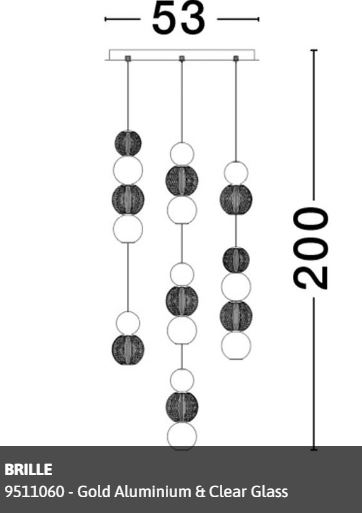 Suspensie moderna Brille 9511060 - Nova Luce [3]