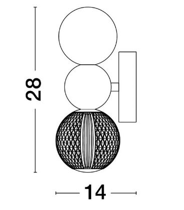 Aplica moderna Brille 9522040 - Nova Luce [4]