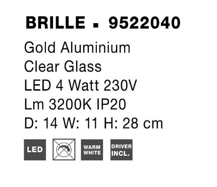 Aplica moderna Brille 9522040 - Nova Luce [3]