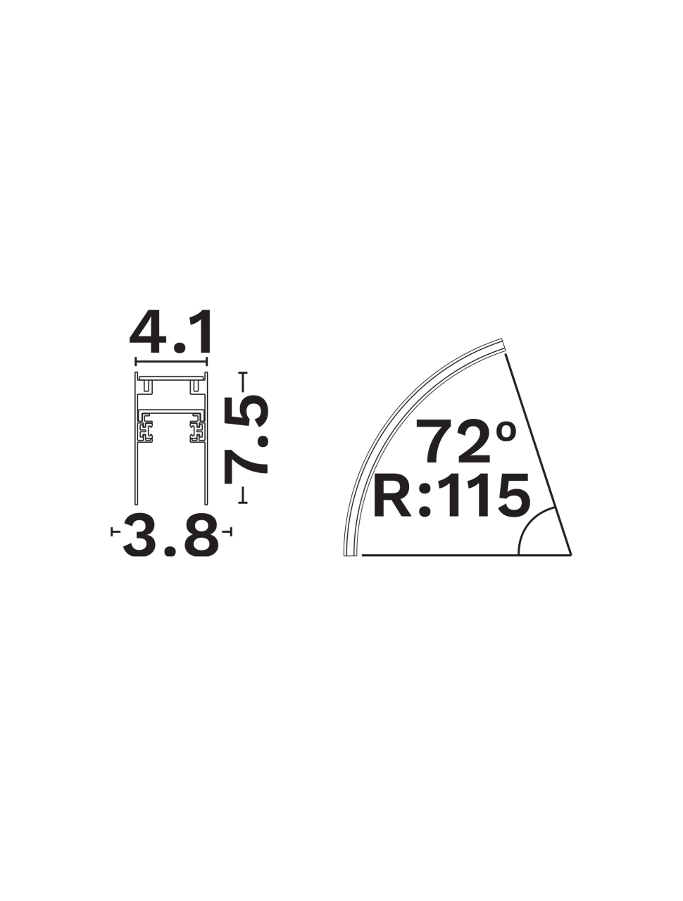 Buxton Magnetic-Curve Track 90o R 120 [2]