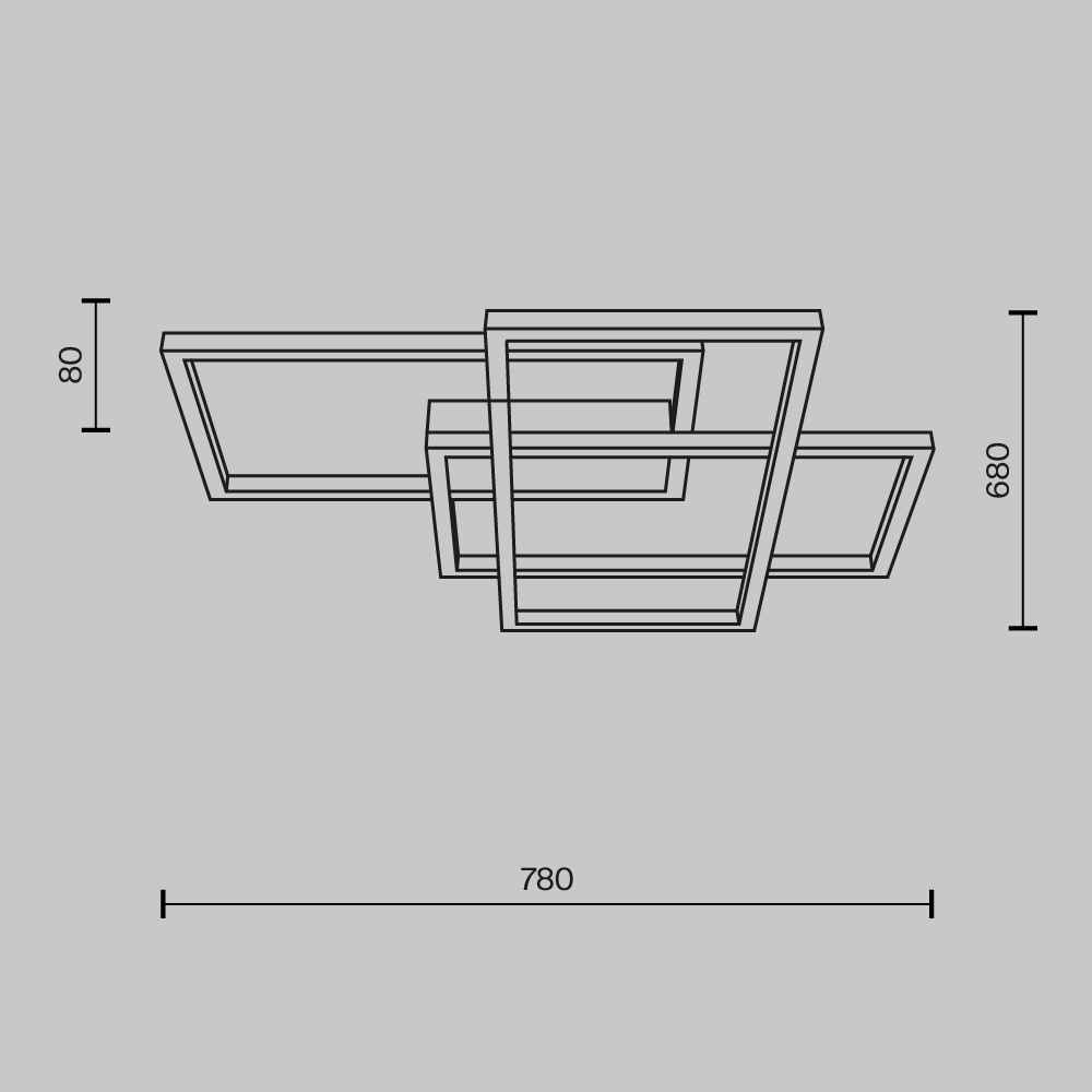Ceiling lamp MOD015CL-L80GK - Ceiling luminaire Rida [4]