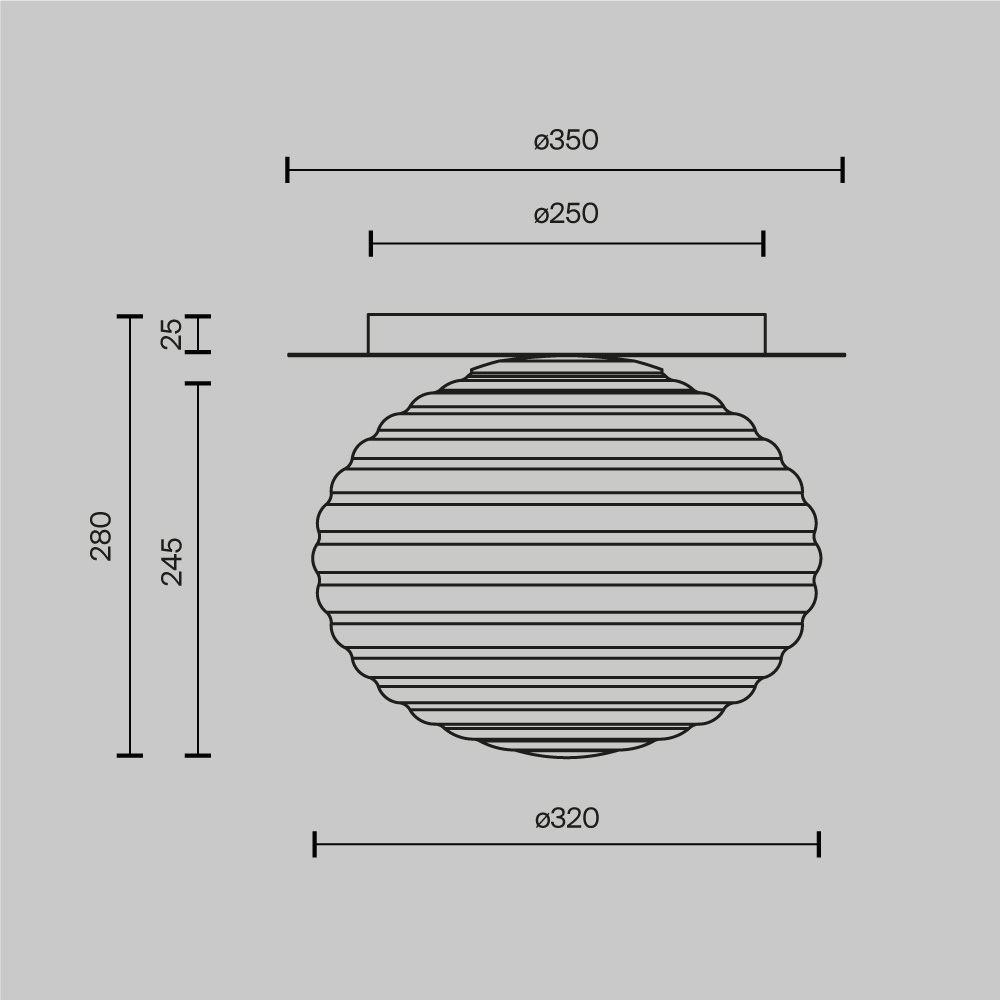 Ceiling lamp MOD268CL-01G - Plafoniera Reels - PL1 - gold [3]