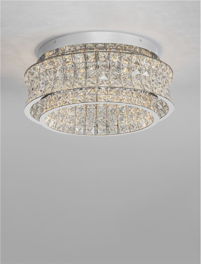CELYSIA PL50 crom - plafoniera cristal- moderna [4]