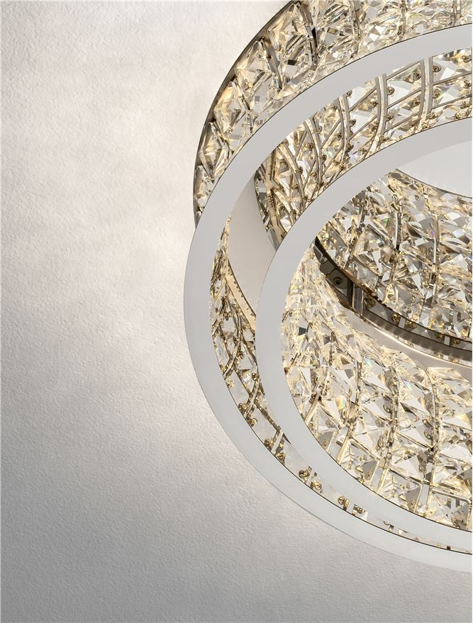 CELYSIA PL50 crom - plafoniera cristal- moderna [5]