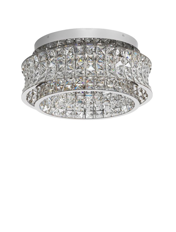 CELYSIA PL50 crom - plafoniera cristal- moderna [1]