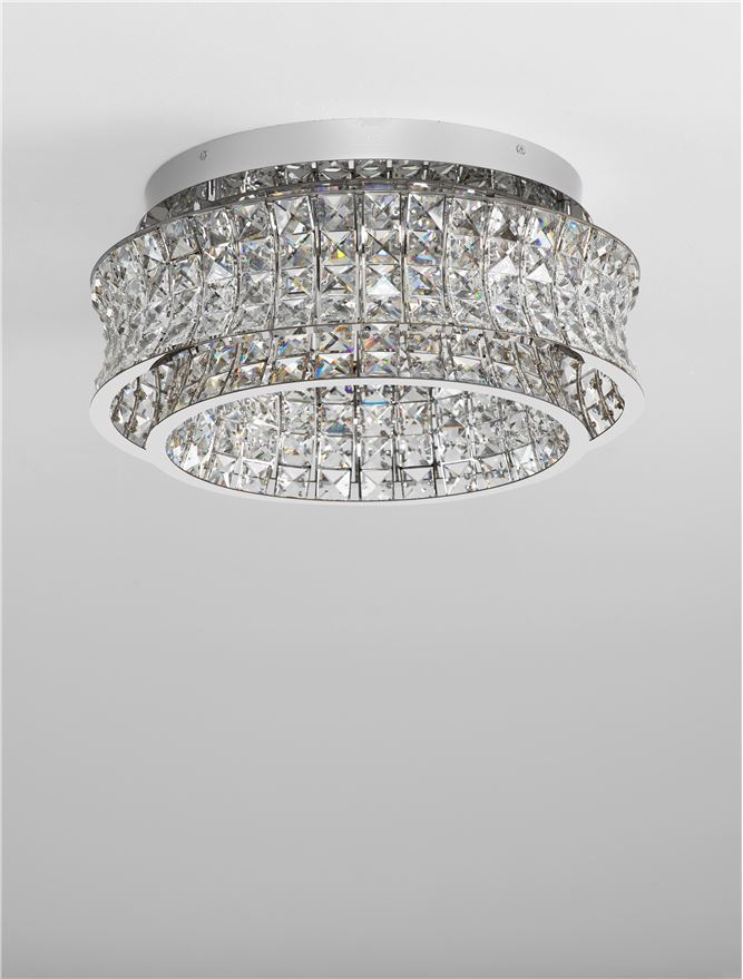 CELYSIA PL50 crom - plafoniera cristal- moderna [2]