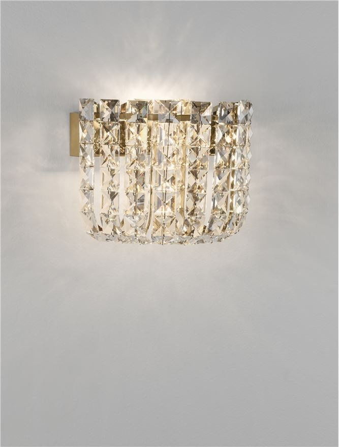 CELYSIA AP1 auriu - aplica gold - cristal - moderna [3]